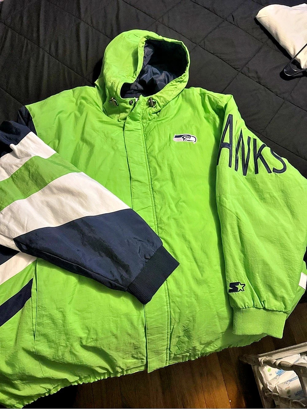 Starter Seattle Seahawks Starter Extreme Full-Zip Jacket Extreme Full-Zip Hooded